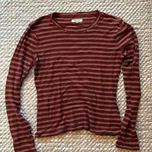 Madewell long sleeve striped t shirt